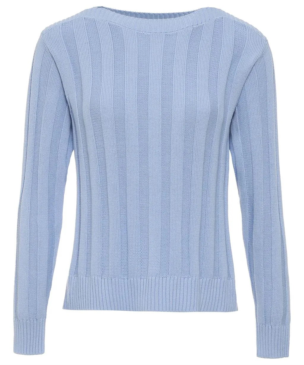 BeOne Pullover breite Rippe