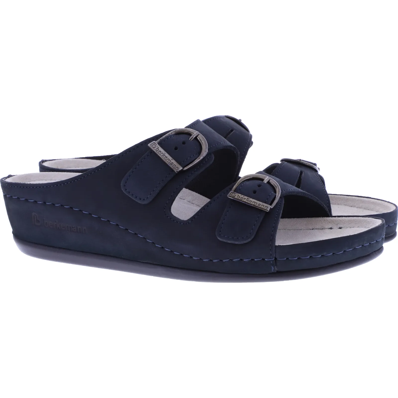 Berkemann | Modell: Lüneburg | Dunkelblau Nubuk | Leisten: Atlanta | 00742-320 | Damen Sandalen