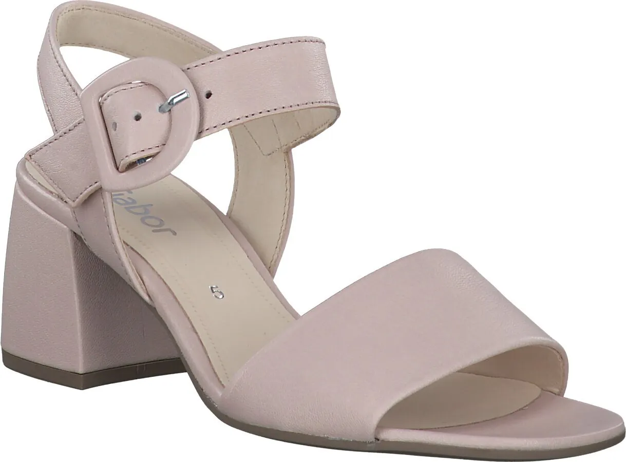 Damen-Sandalen aus Leder 185591975151 (Rosa)