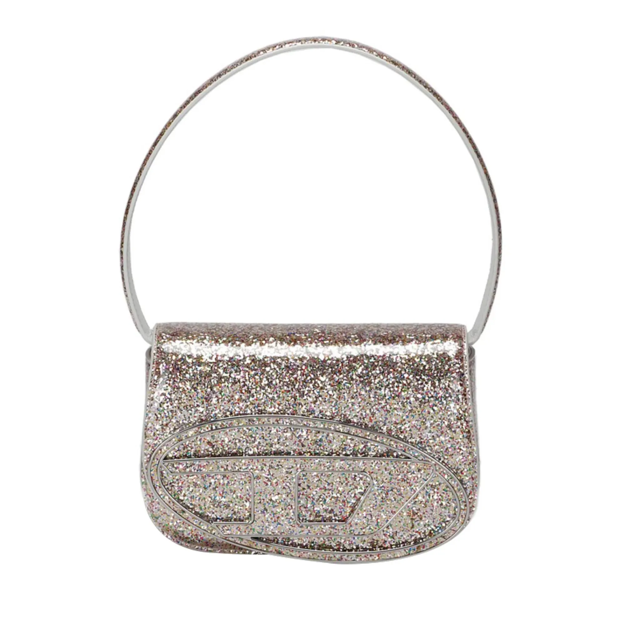   Diesel  Glitter Effect Shoulder Bag Gold  Schultertasche 