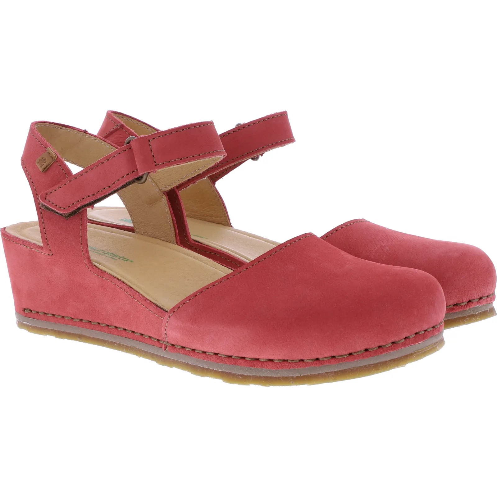 El Naturalista | Picual | N5850 | Frambuesa-Rot | Kalbsleder | Damen Sandalen