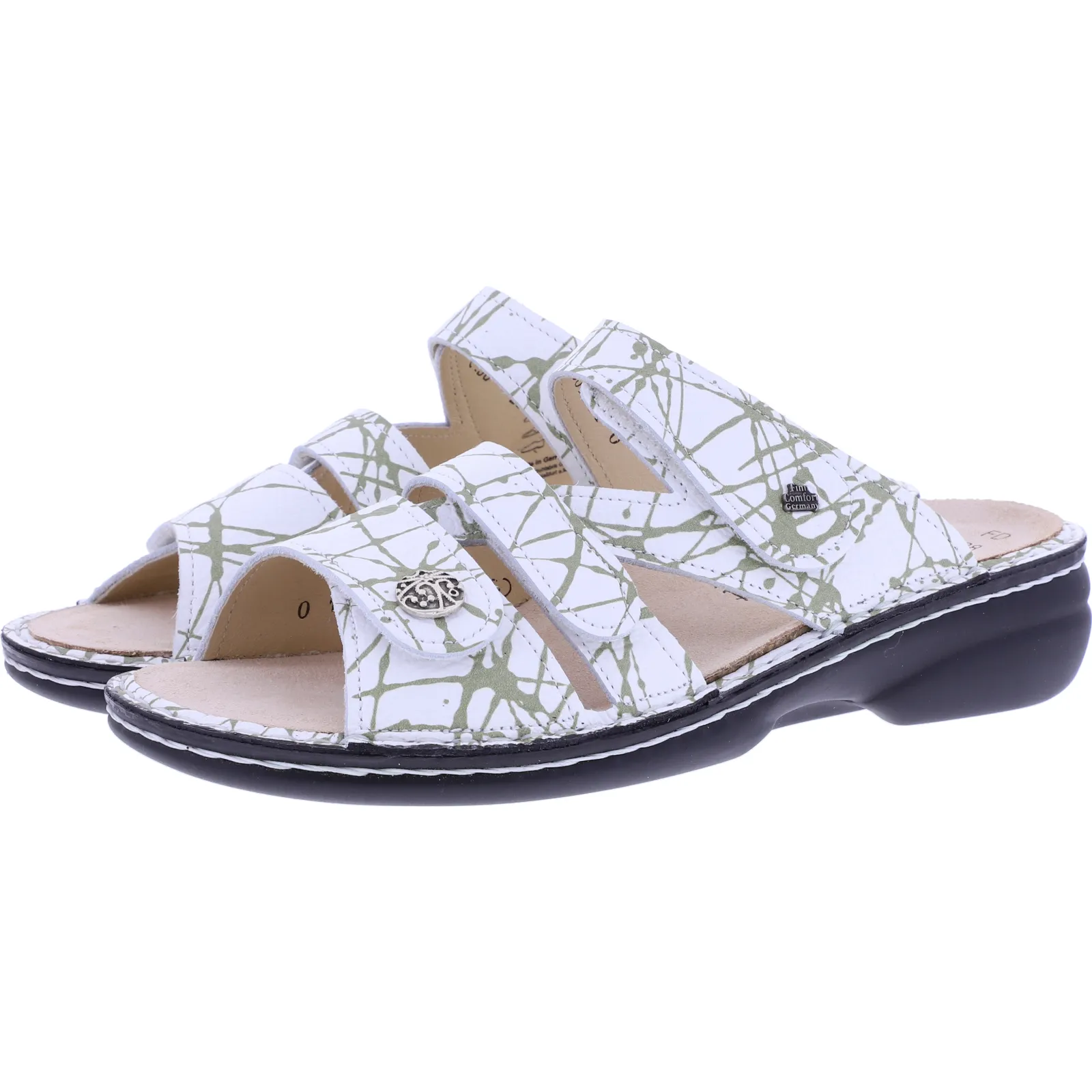 Finn Comfort / Ventura-Soft / Nature-Weiß / Wechselfußbett / Art: 82568-774412 / Damen Pantoletten