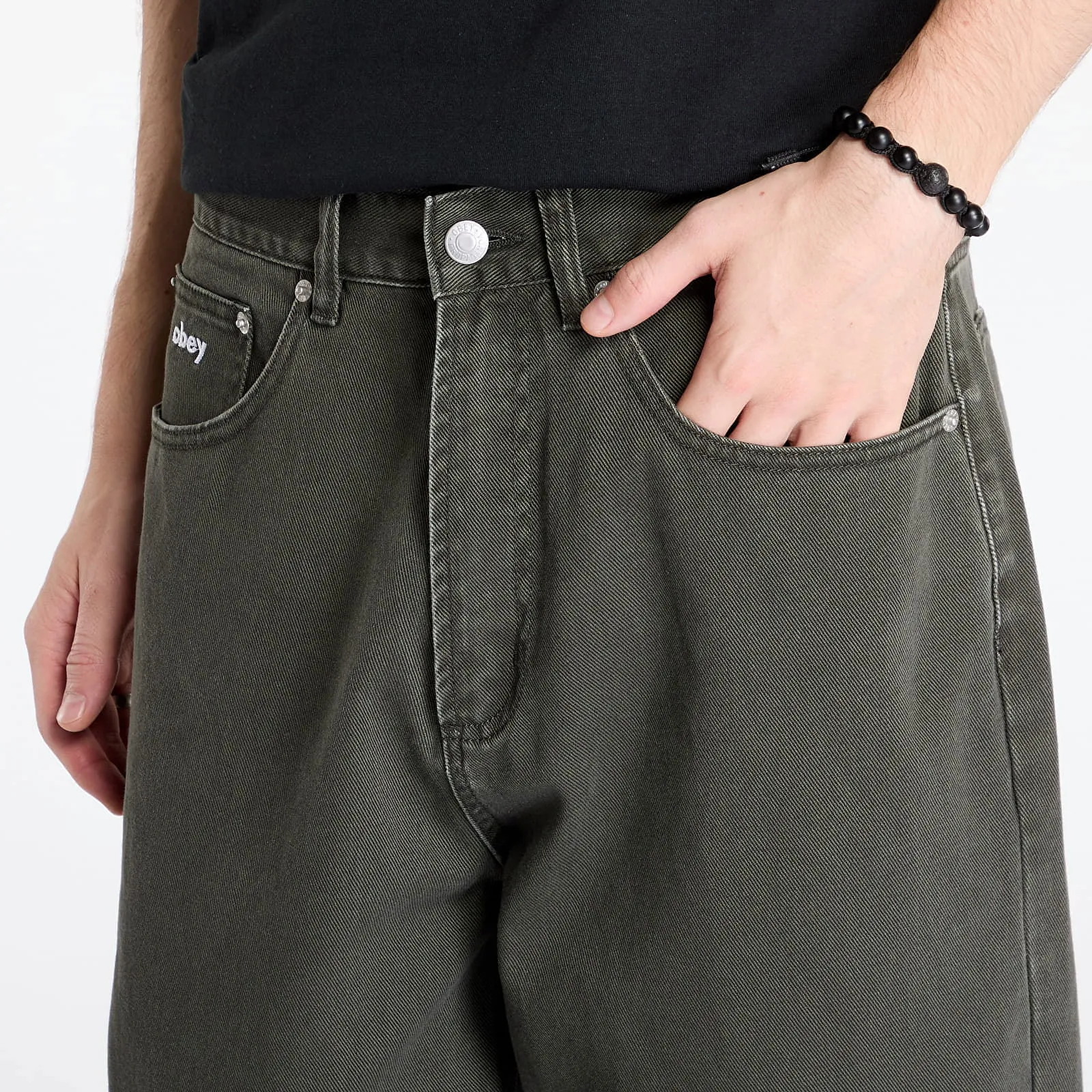 Jeans OBEY Bigwig Baggy Denim Jeans Rosin Faded Wash 142010103-RSI