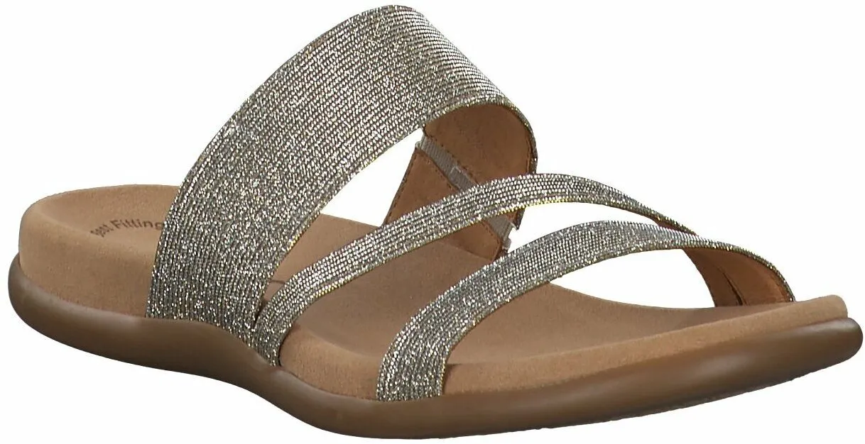 Pantoletten aus Leder 180907650043 (Gold)