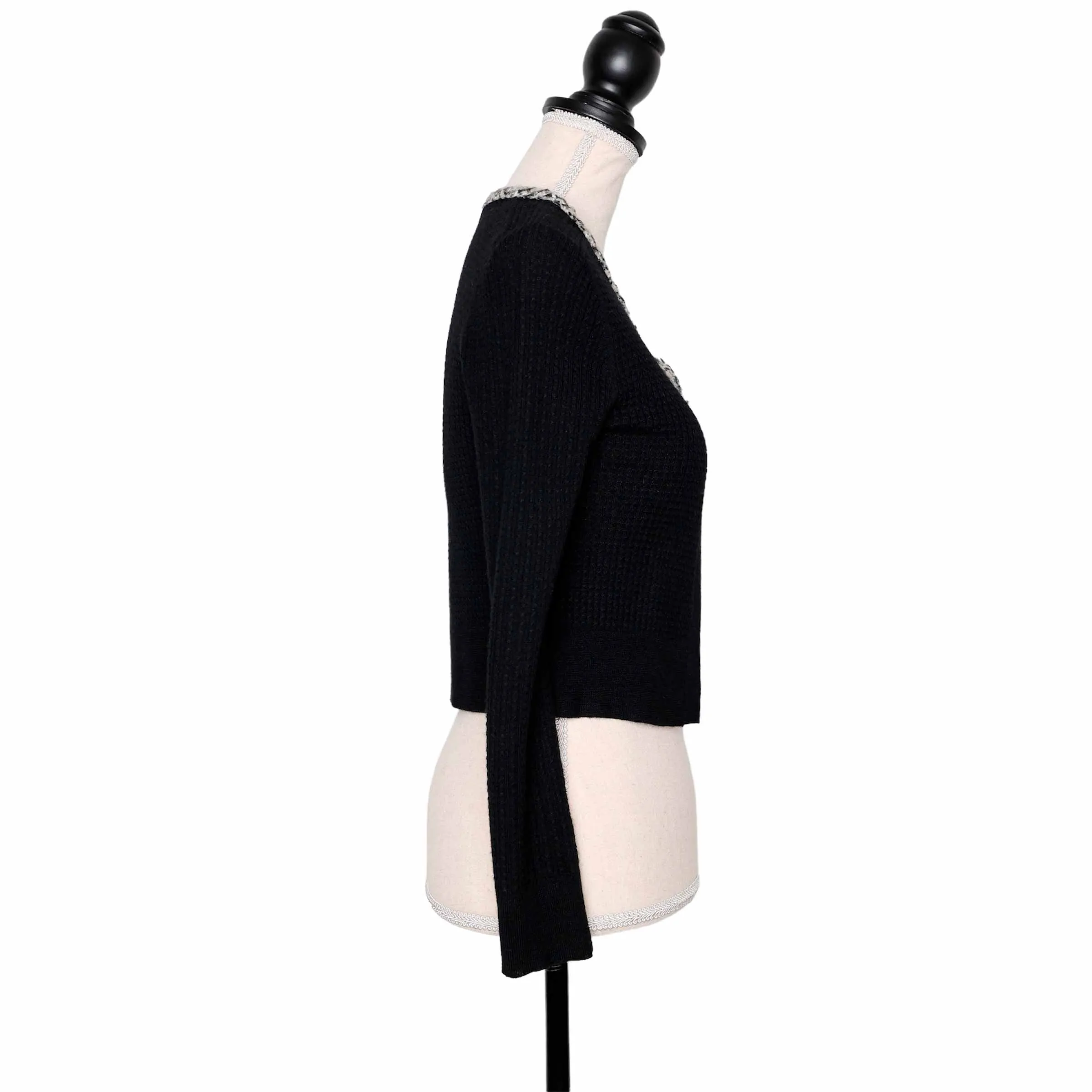 Paule Ka Cropped Cardigan mit Schleifendetails