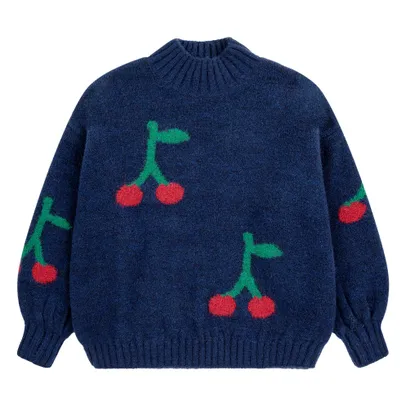 Pullover Cherry Jacquard | Navy
