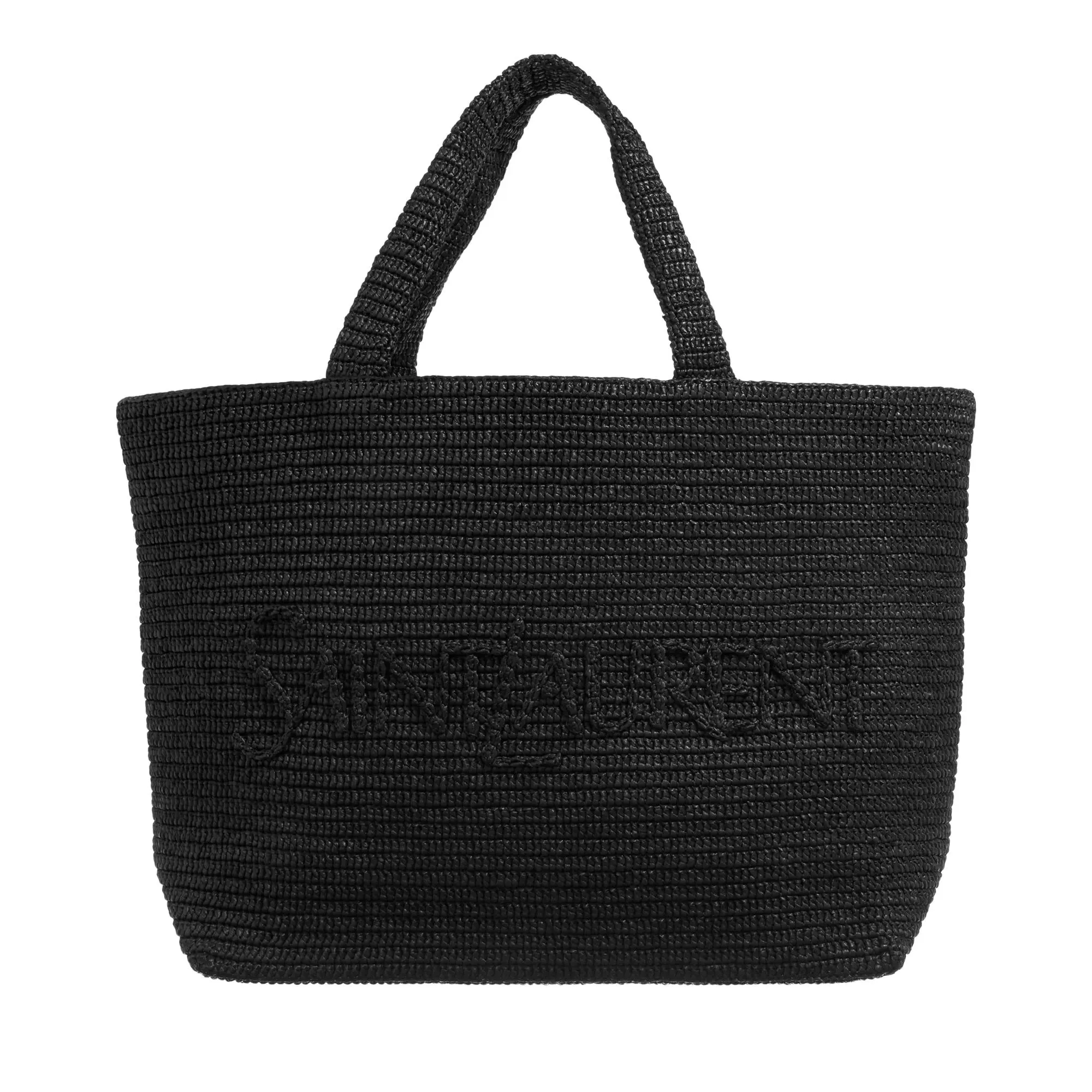   Saint Laurent  Raffia Tote Bag Black  Tote 