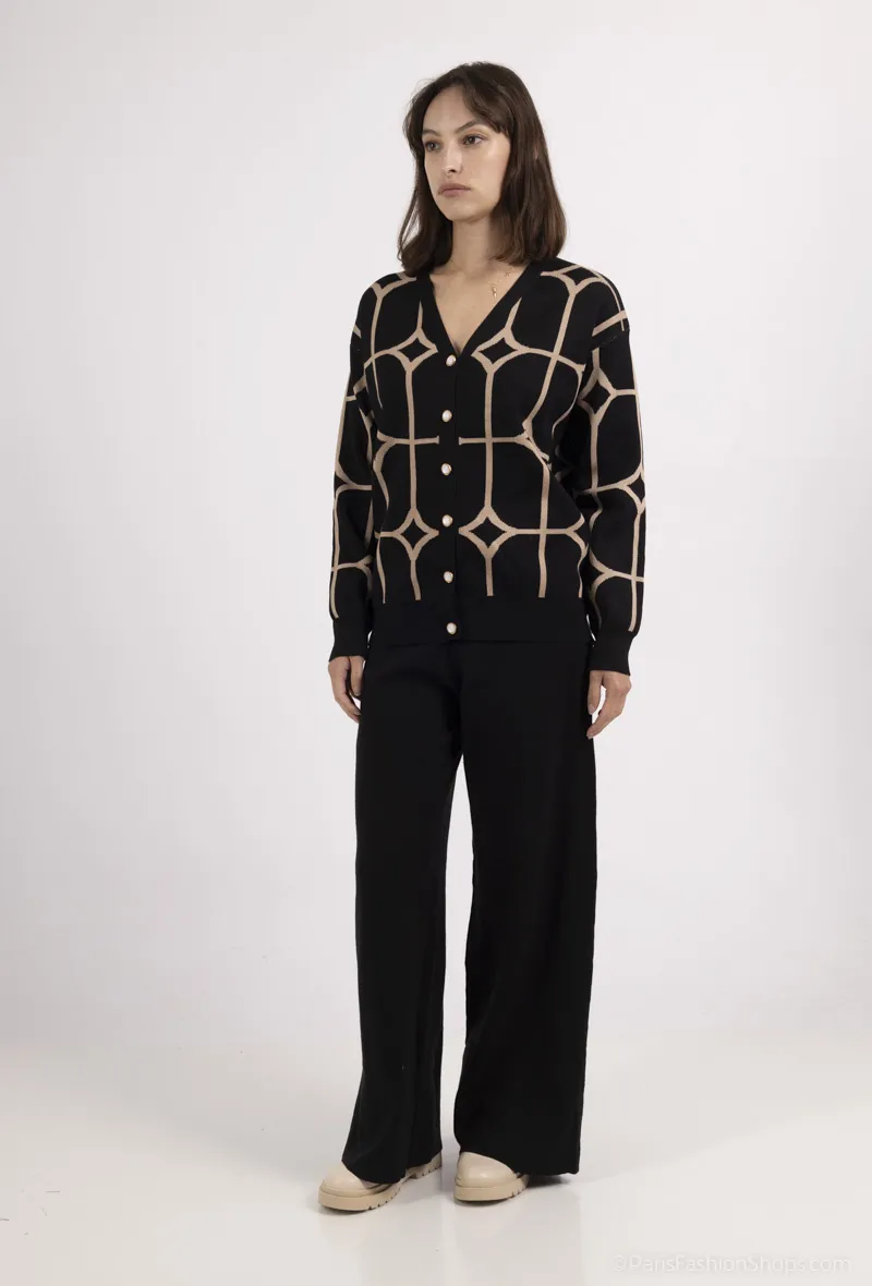 Set aus karierter Weste und Hose