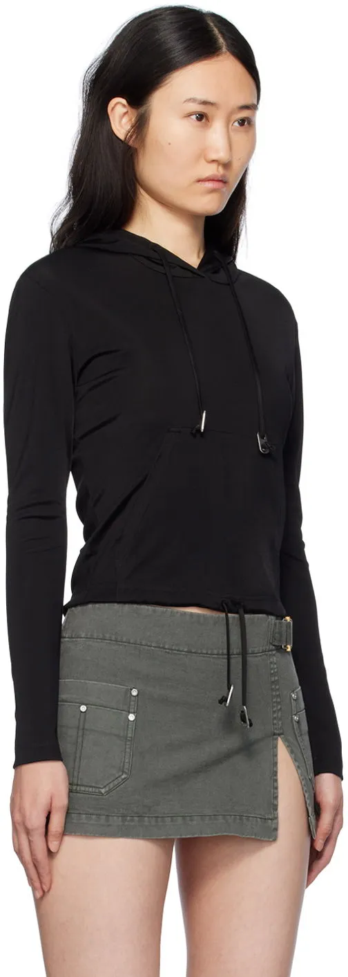 Sweatshirt Dion Lee Lustrous Shrunken Hoodie C3164PS24