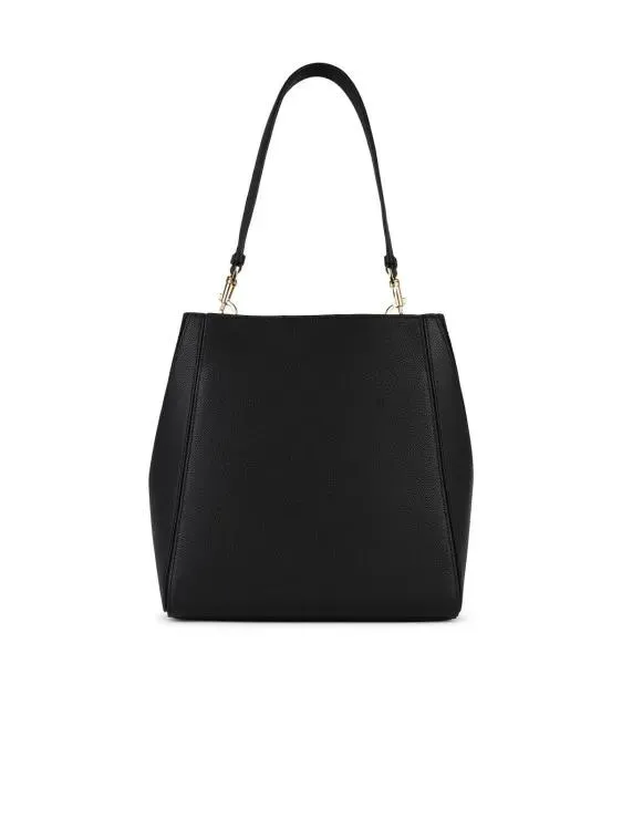   Tory Burch  'Mcgraw' Black Leather Bucket Bag Black  Schultertasche 